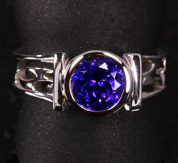 Tanzanite Ring Designed By Christopher Michael 1.71 Carat