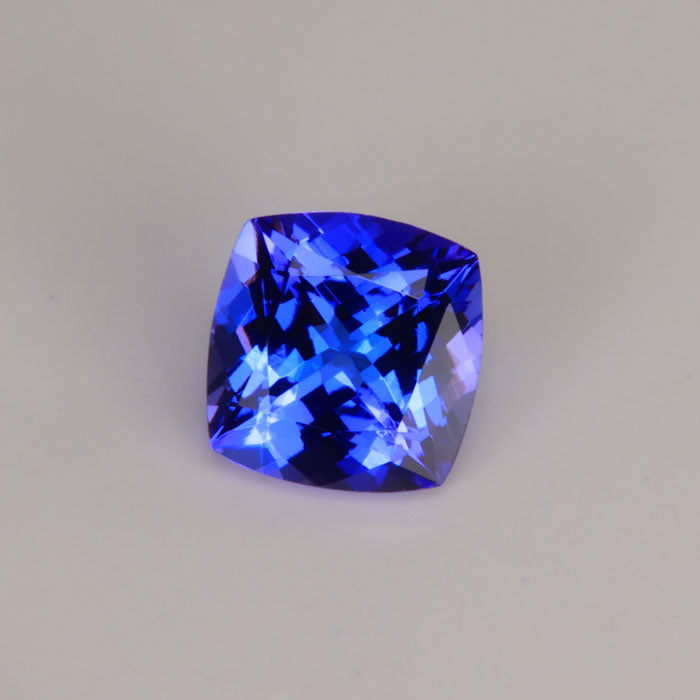 Square Cushion Mostly Blue Tanzanite 1.68 Carats