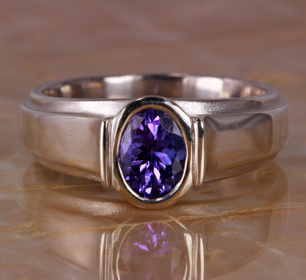 Tanzanite and Sterling Silver Ring