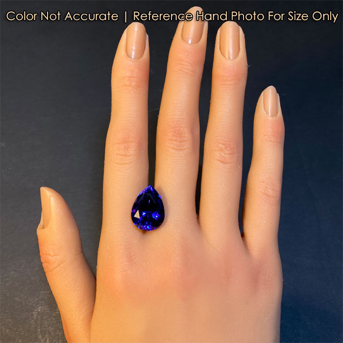 Pear Shape Brilliant Cut Tanzanite 13.50 Carats