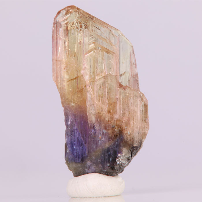 14.9ct Fancy Peachy Pink Tanzanite Crystal