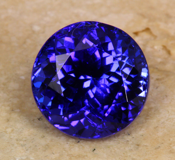 AAA Round Tanzanite 4.67 Carat VBE+ Color