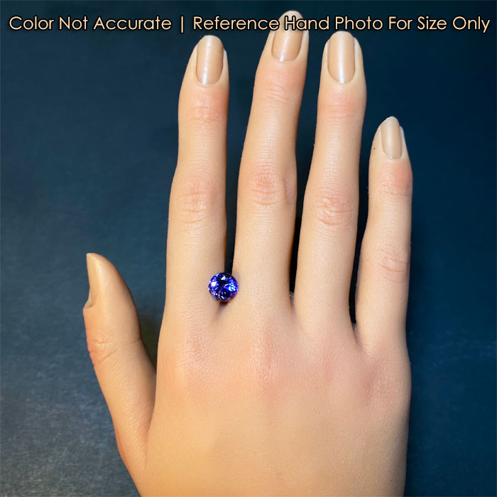 Round Brilliant Cut Tanzanite 2.90 Carats