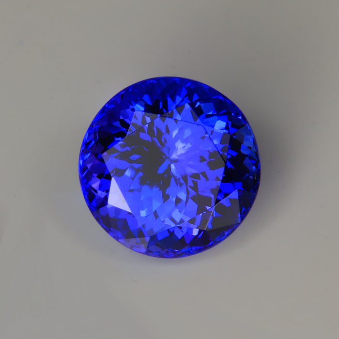 Round Brilliant Cut Tanzanite 4.44 Carats