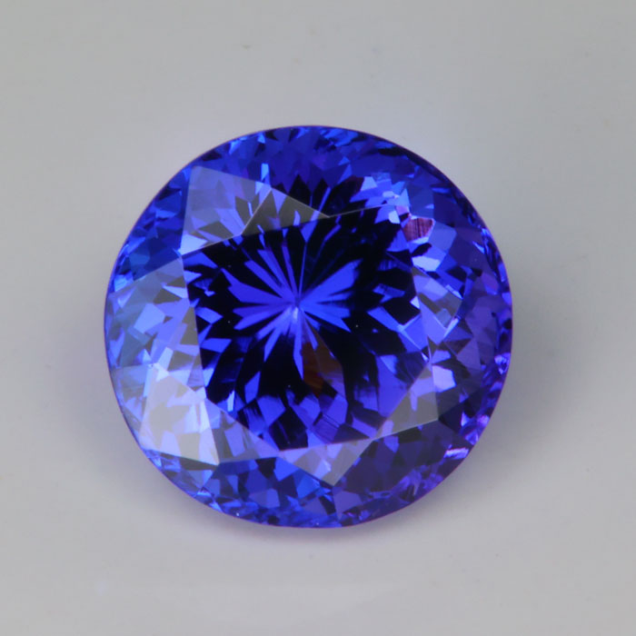 Round Mixed Portuguese Brilliant Cut Tanzanite 4.57 Carats