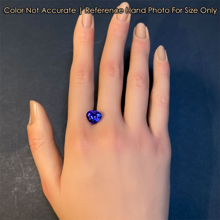 Heart Shape Brilliant Cut Tanzanite 5.30 Carats