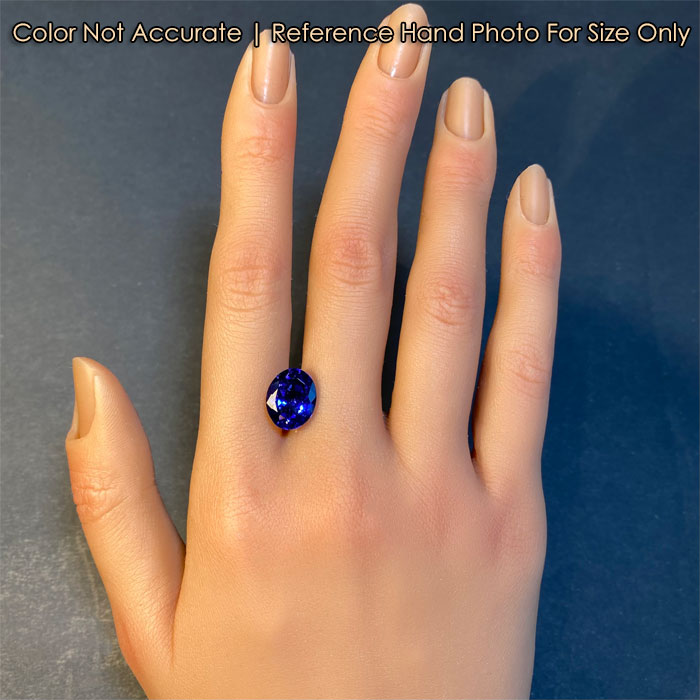 Oval Cut *Mostly Blue* Tanzanite 5.73 Carats