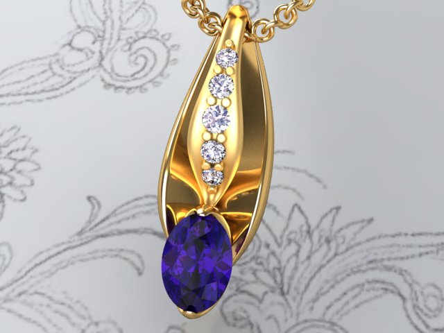 Gemstone Pendant Design