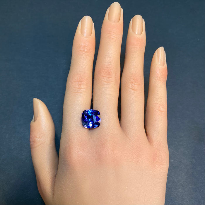 Square Cushion Tanzanite 6.83 Carats