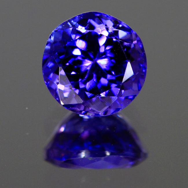 Vivid Color Tanzanite Round 1.08 Carat