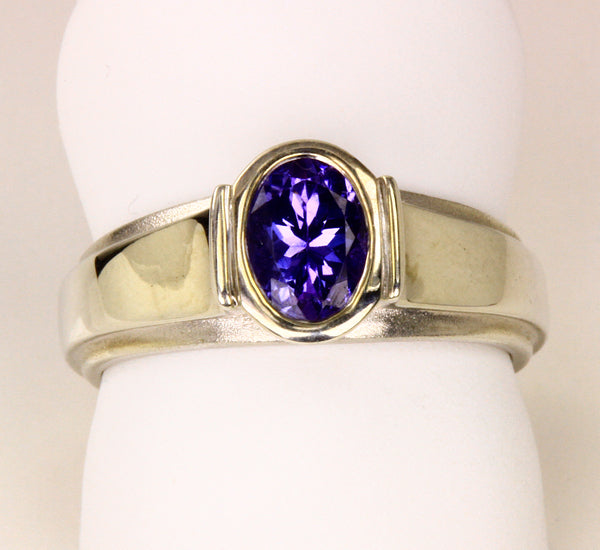 Tanzanite and Sterling Silver Ring