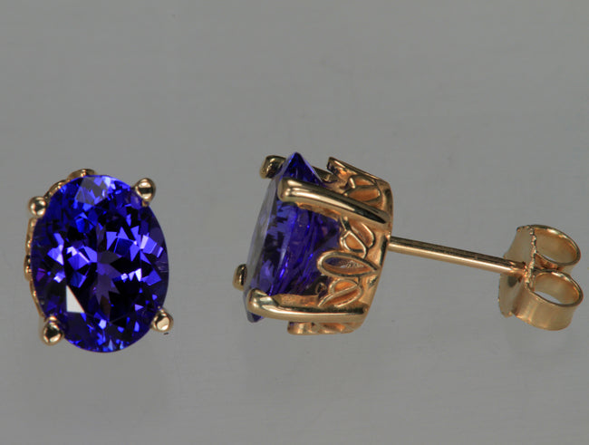 Beautiful Oval Stud Earrings 3.97 Carats