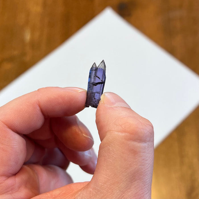 10.8ct BiColor Unheated Tanzanite Crystal