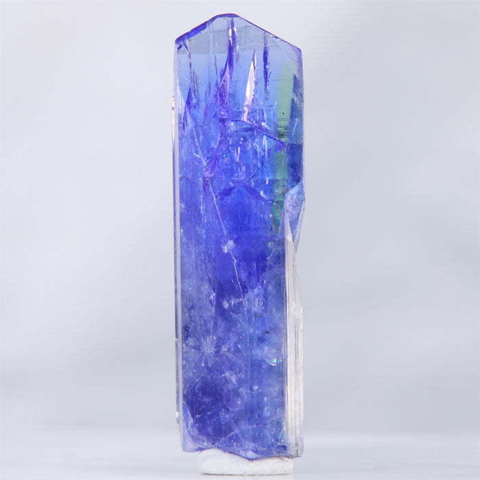 64.37ct Tall Tanzanite Crystal with Green Color Zoning