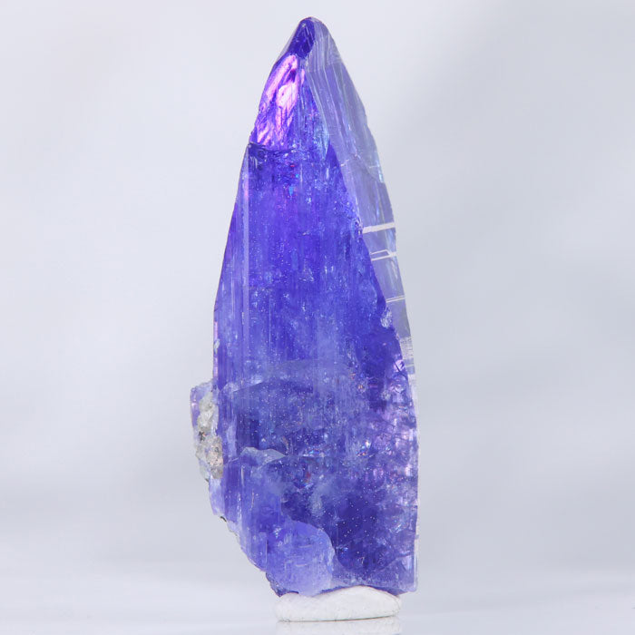 64.37ct Tall Tanzanite Crystal with Green Color Zoning