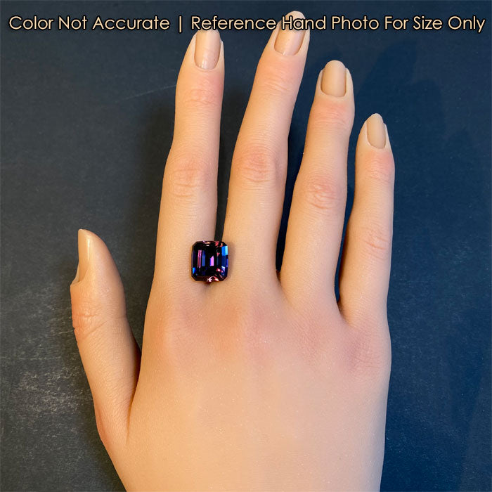 Modified Stepped Emerald Cut Natural Tanzanite 10.49 Carats