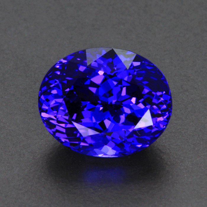 Violet Blue Oval Tanzanite Gemstone 11.35 Carats