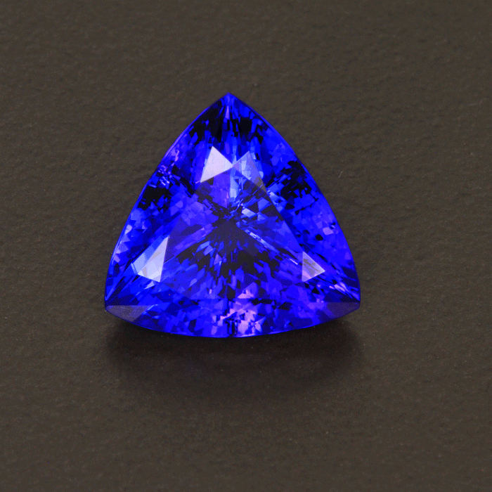 Violet Blue Trilliant Cut Tanzanite Gemstone 6.68 Carats*
