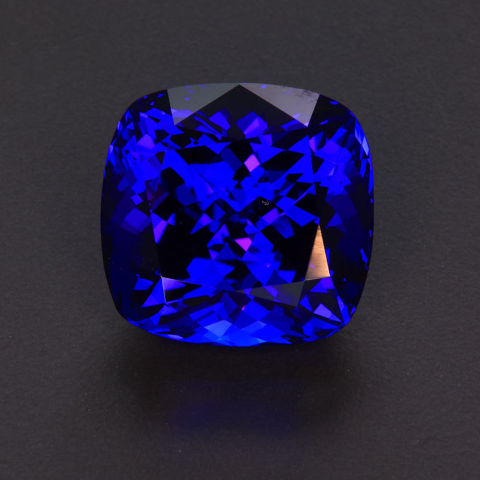 (HOLD FOR YK) Color Perfection Square Cushion Tanzanite 54.93 Carats*