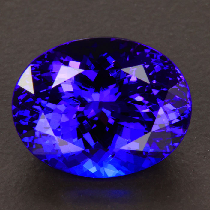 Blue Violet Oval Tanzanite Gemstone 8.98 Carats