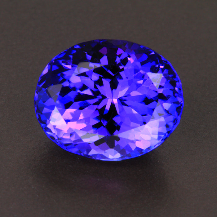 Blue Violet Oval Tanzanite Gemstone 10.70 Carats