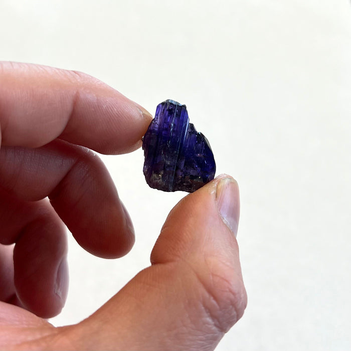 32.45ct Saturated Natural Color Tanzanite Crystal