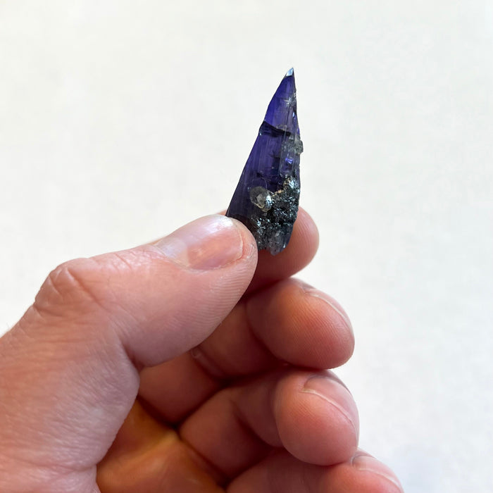 39.21ct Tall Unheated Raw Tanzanite Crystal Specimen