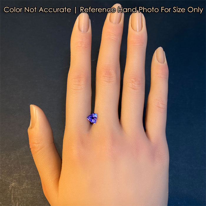 Trilliant Cut *Mostly Violet* Tanzanite 1.52 Carats