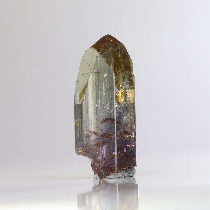 6.95 ct Yellow Violet Fancy Colored Tanzanite Crystal