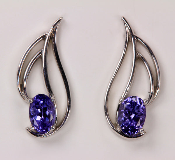 Tanzanite Earrings 1.17 Carat BVI Color