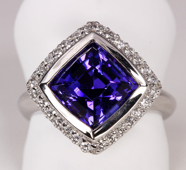 Tanzanite Ring Designed By Christopher Michael 3.97ct