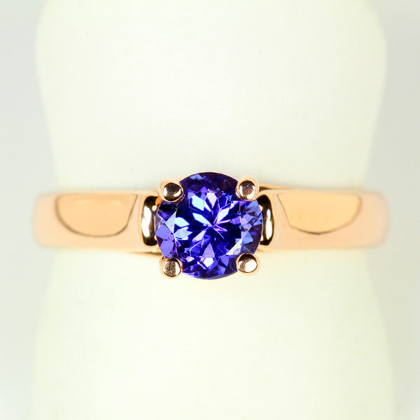 Popular Tanzanite Ring in 14kt Rose Gold