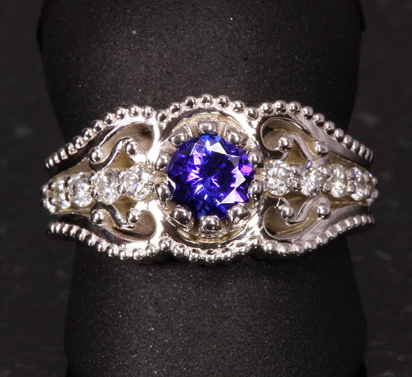 Tanzanite Ring .61 Carat VBE Color