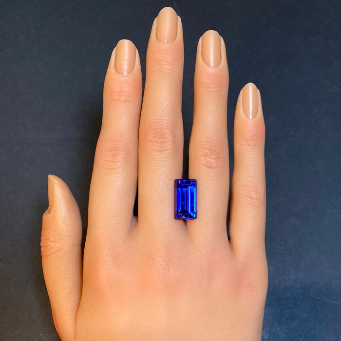 Emerald Cut *Unheated* Tanzanite 9.54 Carats