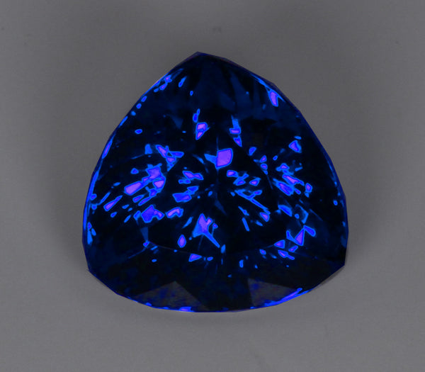 7.30 Carat Trillion Cut Tanzanite Exceptional Plus Color