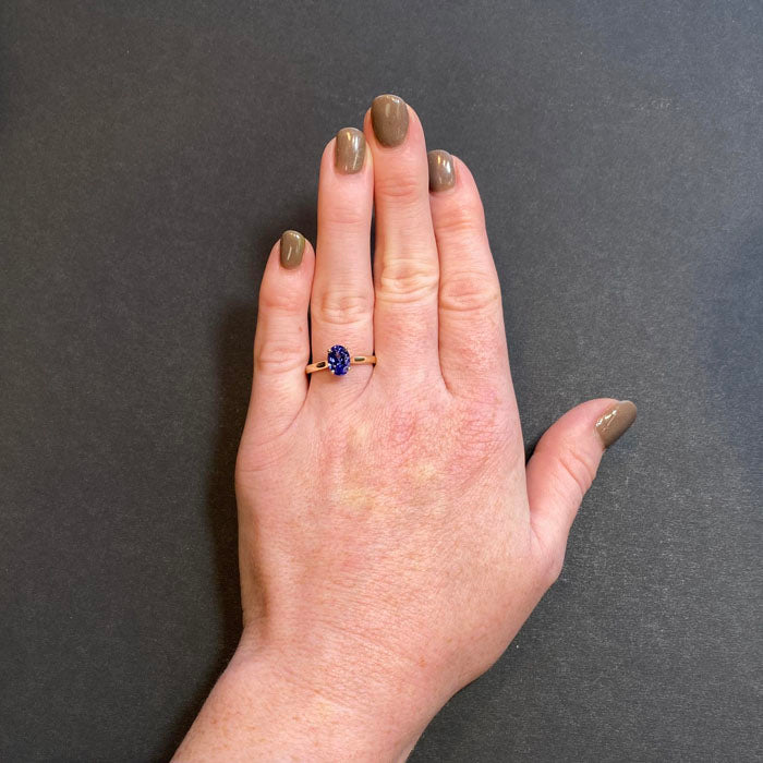 14K Yellow Gold Tanzanite Ring 1.19 Carats
