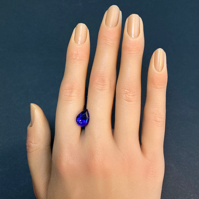 Pear Shape Brilliant Cut Tanzanite 4.33 Carats
