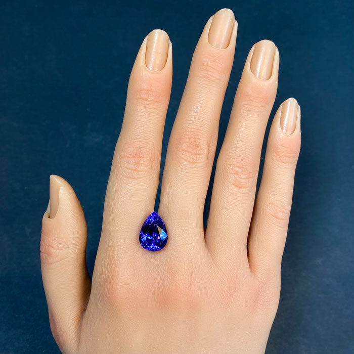 Pear Shape Brilliant Cut Tanzanite *Top Color* 7.85 Carats