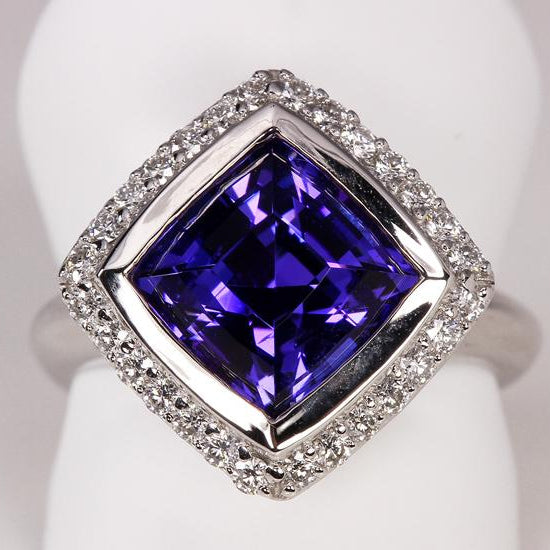 Tanzanite Ring Designed By Christopher Michael 3.97ct