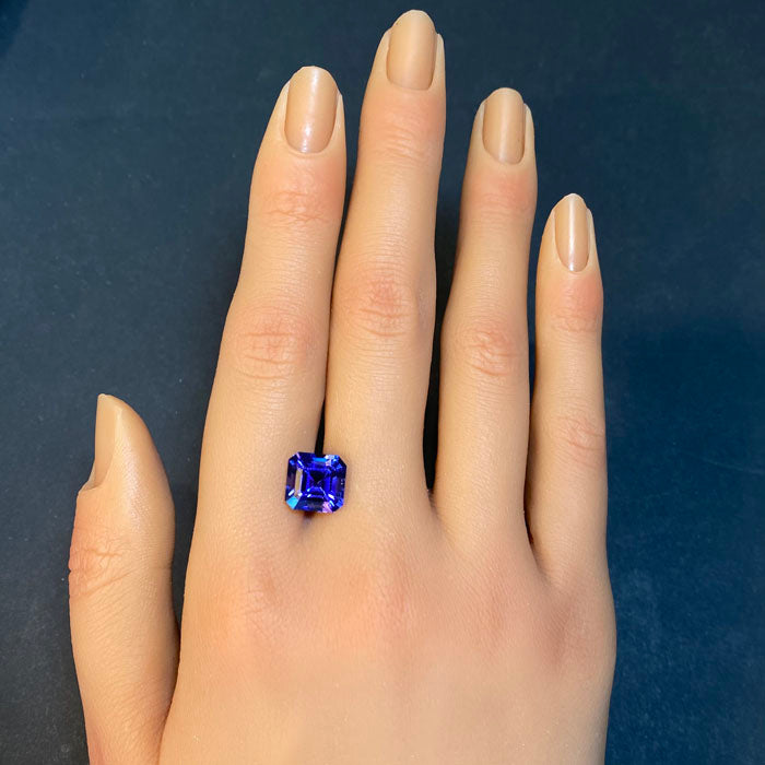 Square Step Cut Tanzanite 4.82 Carats