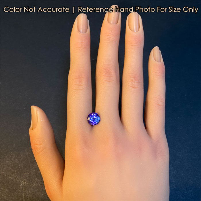 Round Brilliant Cut Tanzanite 2.99 Carats