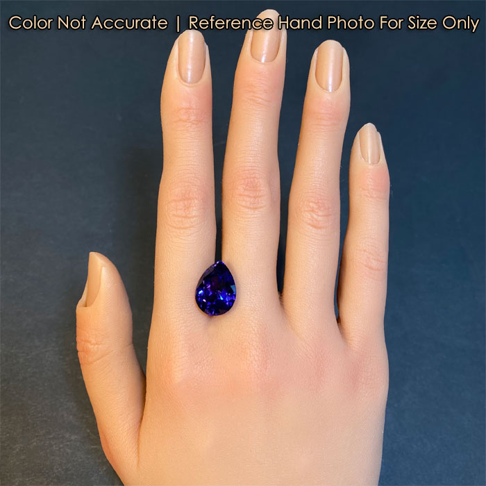 EXCLUSIVE SALE 25% OFF W/CODE 25OFF – Pear Shape Brilliant Cut Tanzanite 10.25 Carats