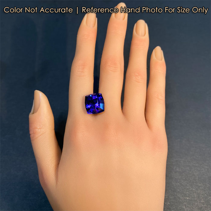 Antique Cushion Cut Tanzanite 17.47 Carats