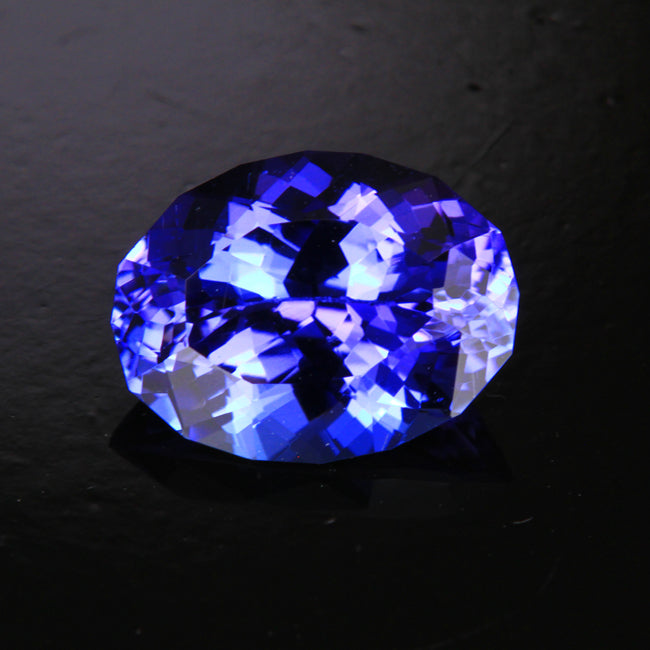 Blue Violet Intense Oval Tanzanite Gemstone 2.43 Carats