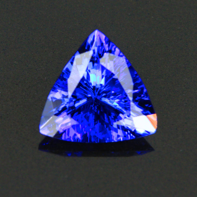 Violet Blue Vivid Trillant Tanzanite Gemstone 1.99 Carats