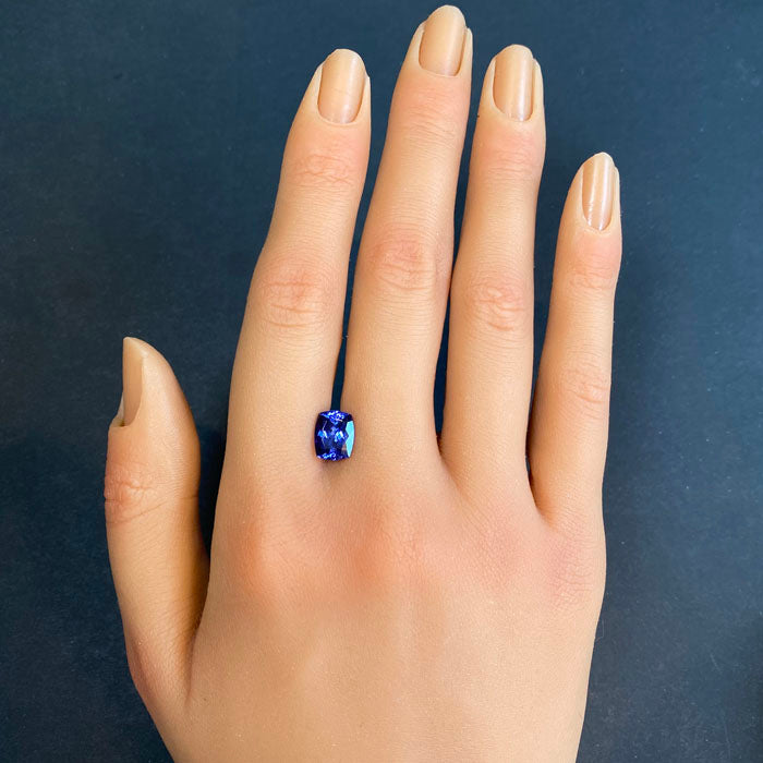 Antique Cushion Cut Tanzanite 2.58 Carats